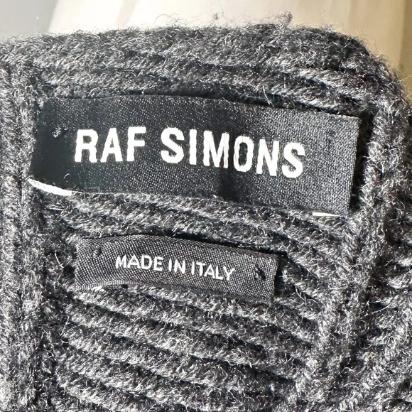Raf Simons Velcro Front Wool Sweater Cardigan - Picture 8 of 10